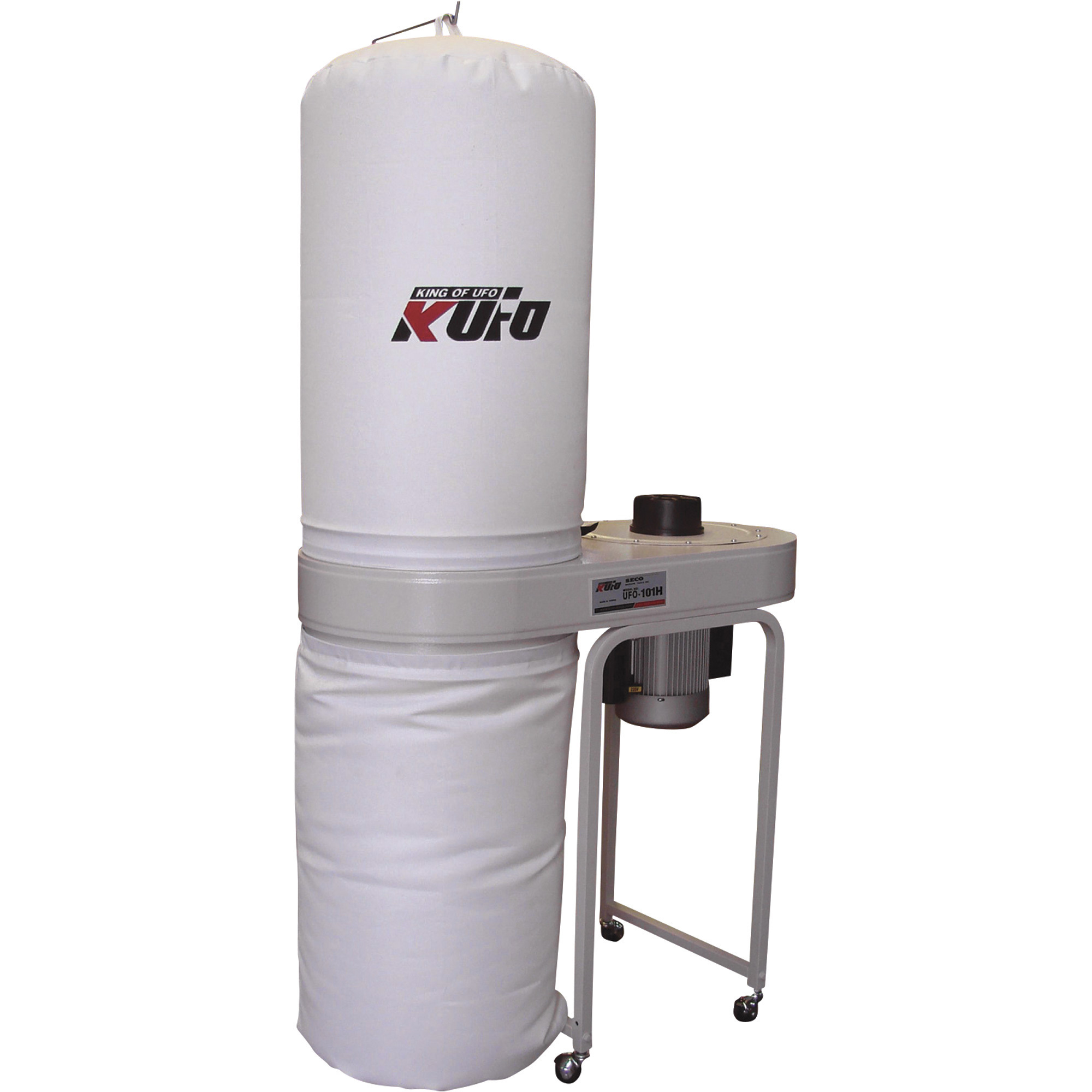 KUFO SECO Wheeled Dust Collector, 2 HP, 1,550 CFM, Model# UFO-101H